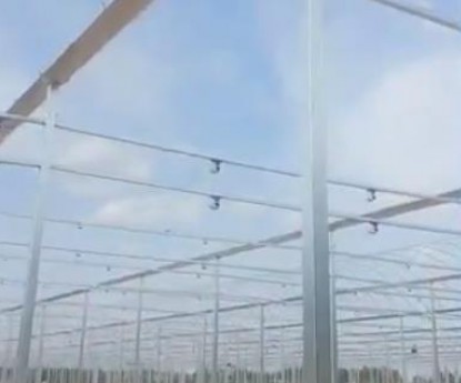 溫室大棚施工現(xiàn)場